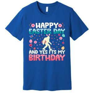 It's My Birthday And Easter Day Happy To Me You Bigfoot Meaningful Gift Premium T-Shirt