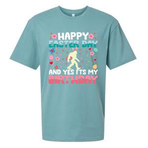 It's My Birthday And Easter Day Happy To Me You Bigfoot Meaningful Gift Sueded Cloud Jersey T-Shirt