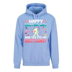 It's My Birthday And Easter Day Happy To Me You Bigfoot Meaningful Gift Unisex Surf Hoodie