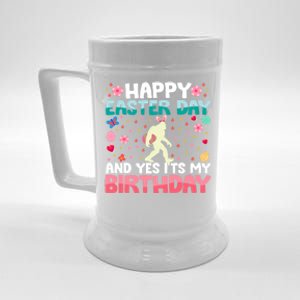 It's My Birthday And Easter Day Happy To Me You Bigfoot Meaningful Gift Beer Stein