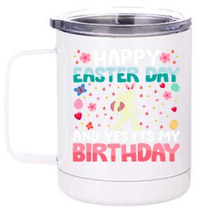 It's My Birthday And Easter Day Happy To Me You Bigfoot Meaningful Gift 12 oz Stainless Steel Tumbler Cup