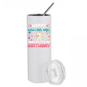 It's My Birthday And Easter Day Happy To Me You Bigfoot Meaningful Gift Stainless Steel Tumbler