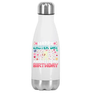 It's My Birthday And Easter Day Happy To Me You Bigfoot Meaningful Gift Stainless Steel Insulated Water Bottle