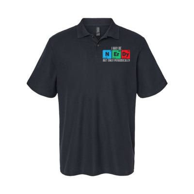 I May Be Nerdy But Only Periodically Chemistry Student Fun Softstyle Adult Sport Polo