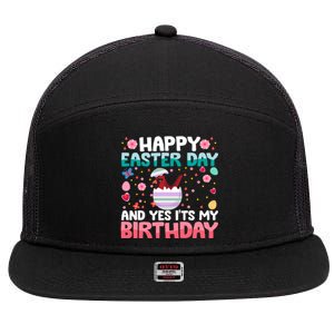 It's My Birthday And Easter Day Happy To Me You Cardinal Meaningful Gift 7 Panel Mesh Trucker Snapback Hat