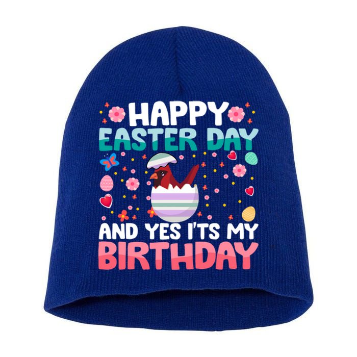 It's My Birthday And Easter Day Happy To Me You Cardinal Meaningful Gift Short Acrylic Beanie