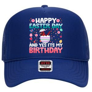 It's My Birthday And Easter Day Happy To Me You Cardinal Meaningful Gift High Crown Mesh Back Trucker Hat