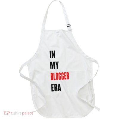 In My Blogger Era Funny Blogger Full-Length Apron With Pockets