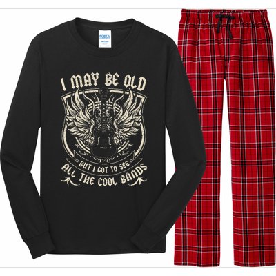 I May Be Old But I Got To See All The Cool Band Rock Concert Long Sleeve Pajama Set