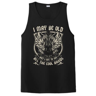 I May Be Old But I Got To See All The Cool Band Rock Concert PosiCharge Competitor Tank