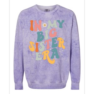 In My Big Sis Era Baby Kids Girls Big Sister Colorblast Crewneck Sweatshirt