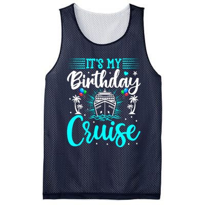 ItS My Birthday Cruise Cruise Vacation Birthday Party Mesh Reversible Basketball Jersey Tank