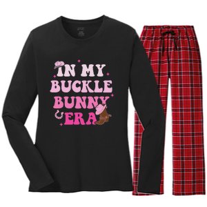 In My Buckle Bunny Era Design Women's Long Sleeve Flannel Pajama Set 