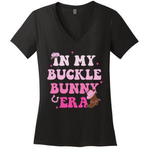 In My Buckle Bunny Era Design Women's V-Neck T-Shirt