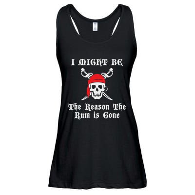 I Might Be The Reason The Rum Is Gone Pirate Day Ladies Essential Flowy Tank