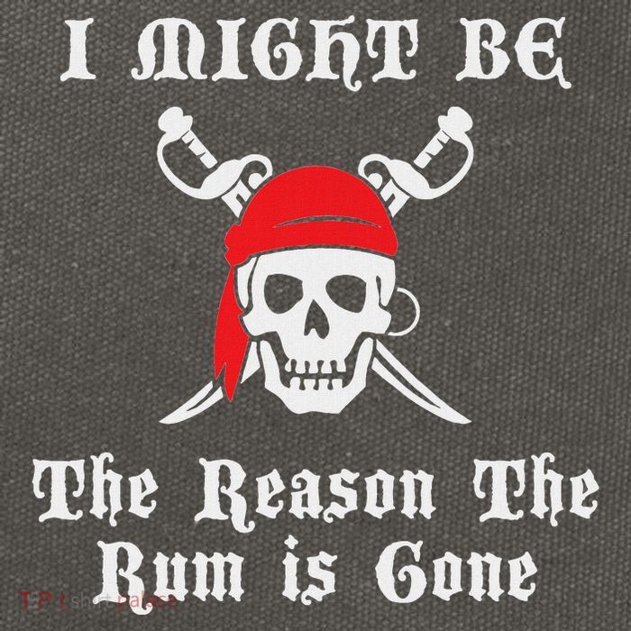 I Might Be The Reason The Rum Is Gone Pirate Day Cotton Canvas Backpack