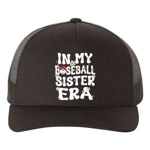 In My Baseball Sister Era Groovy Retro Proud Baseball Sister Yupoong Adult 5-Panel Trucker Hat