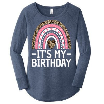 Its My Birthday Bday Outfit Rainbow Birthday Women's Perfect Tri Tunic Long Sleeve Shirt