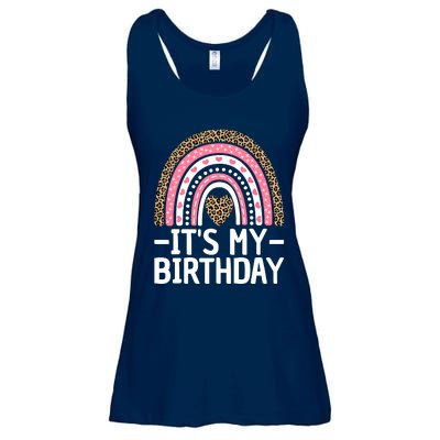 Its My Birthday Bday Outfit Rainbow Birthday Ladies Essential Flowy Tank