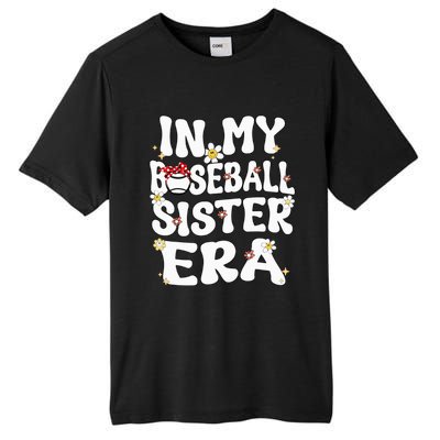 In My Baseball Sister Era Groovy Retro Proud Baseball Sister Tall Fusion ChromaSoft Performance T-Shirt