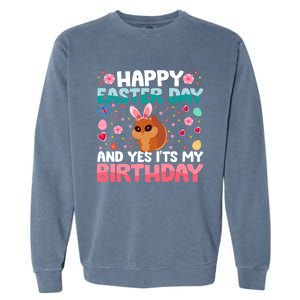 It's My Birthday And Easter Day Happy To Me You Squirrel Gift Garment-Dyed Sweatshirt