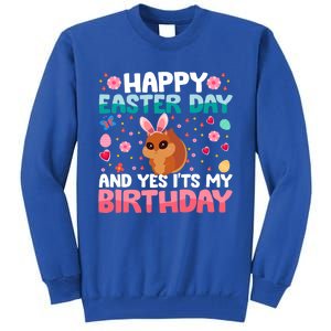 It's My Birthday And Easter Day Happy To Me You Squirrel Gift Tall Sweatshirt