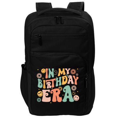 In My Birthday Era Retro Vintage Groovy Birthday Girl Impact Tech Backpack