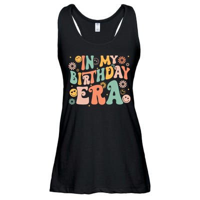 In My Birthday Era Retro Vintage Groovy Birthday Girl Ladies Essential Flowy Tank