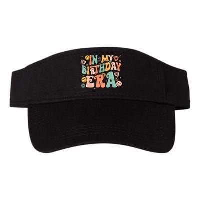 In My Birthday Era Retro Vintage Groovy Birthday Girl Visor