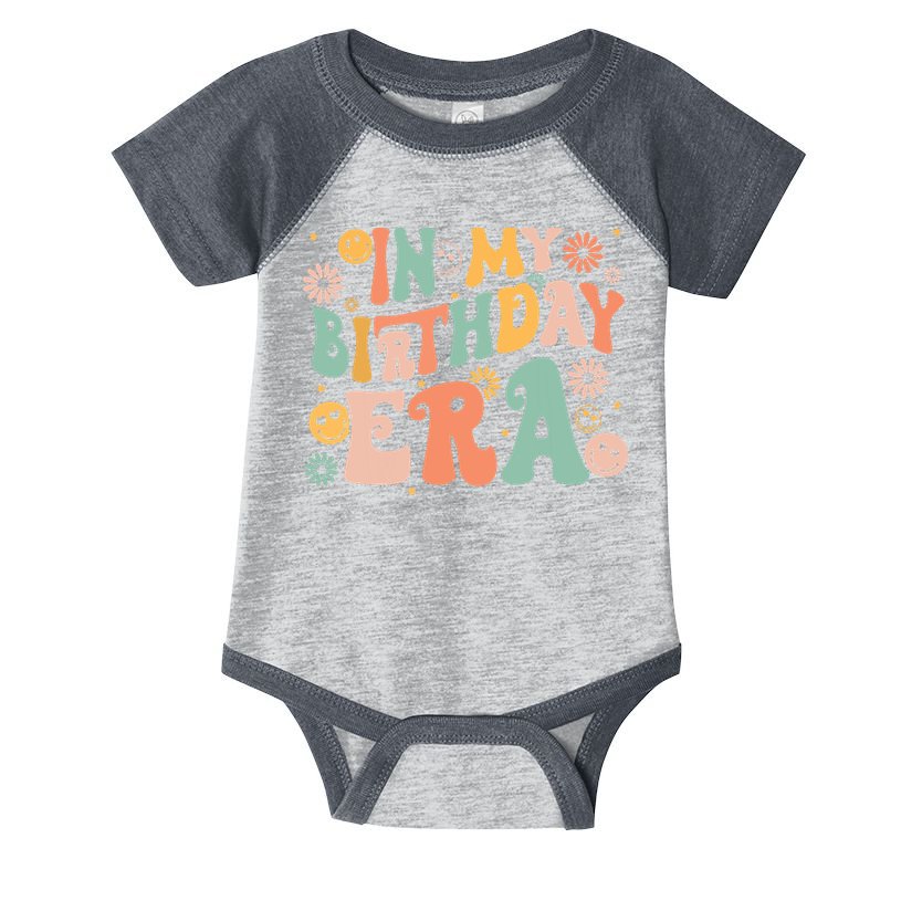 In My Birthday Era Retro Vintage Groovy Birthday Girl Infant Baby Jersey Bodysuit