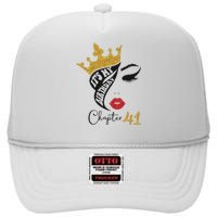 It's My Birthday Chapter 41 Messy Bun 41st Birthday High Crown Mesh Back Trucker Hat