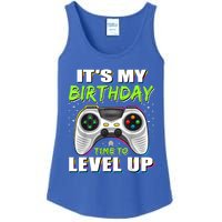 Its My Birthday Boy Time To Level Up Video Game Gift Ladies Essential Tank