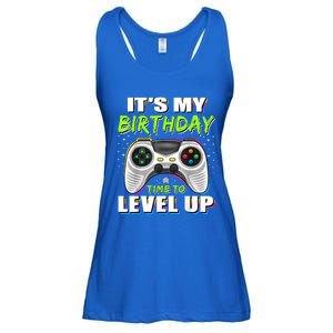 Its My Birthday Boy Time To Level Up Video Game Gift Ladies Essential Flowy Tank