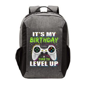 Its My Birthday Boy Time To Level Up Video Game Gift Vector Backpack