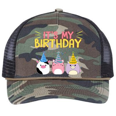 It's My Birthday Boo Cute Retro Rope Trucker Hat Cap