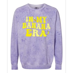 In My Banana Era Funny Banana Lover Retro Bananas Colorblast Crewneck Sweatshirt