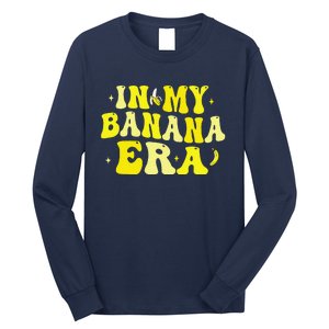 In My Banana Era Funny Banana Lover Retro Bananas Long Sleeve Shirt