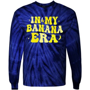 In My Banana Era Funny Banana Lover Retro Bananas Tie-Dye Long Sleeve Shirt