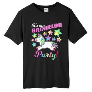 Its My Bachelor Party Unicorn Funny Marriage Party Tall Fusion ChromaSoft Performance T-Shirt