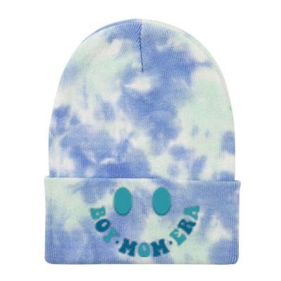 In My Boy Mom Era Groovy Retro Mom Mothers Day Tie Dye 12in Knit Beanie