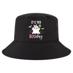 Its My Boo Day Cute Halloween Birthday Ghost Pink Bow Cool Comfort Performance Bucket Hat