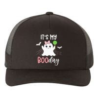 Its My Boo Day Cute Halloween Birthday Ghost Pink Bow Yupoong Adult 5-Panel Trucker Hat