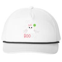 Its My Boo Day Cute Halloween Birthday Ghost Pink Bow Snapback Five-Panel Rope Hat