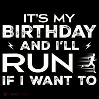 It’S My Birthday And I’Ll Run If I Want To Fun Runner’S Stripe Pom Pom Beanie