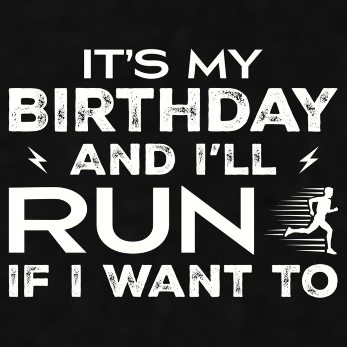 It’S My Birthday And I’Ll Run If I Want To Fun Runner’S Ladies PosiCharge Tri-Blend Wicking Tank