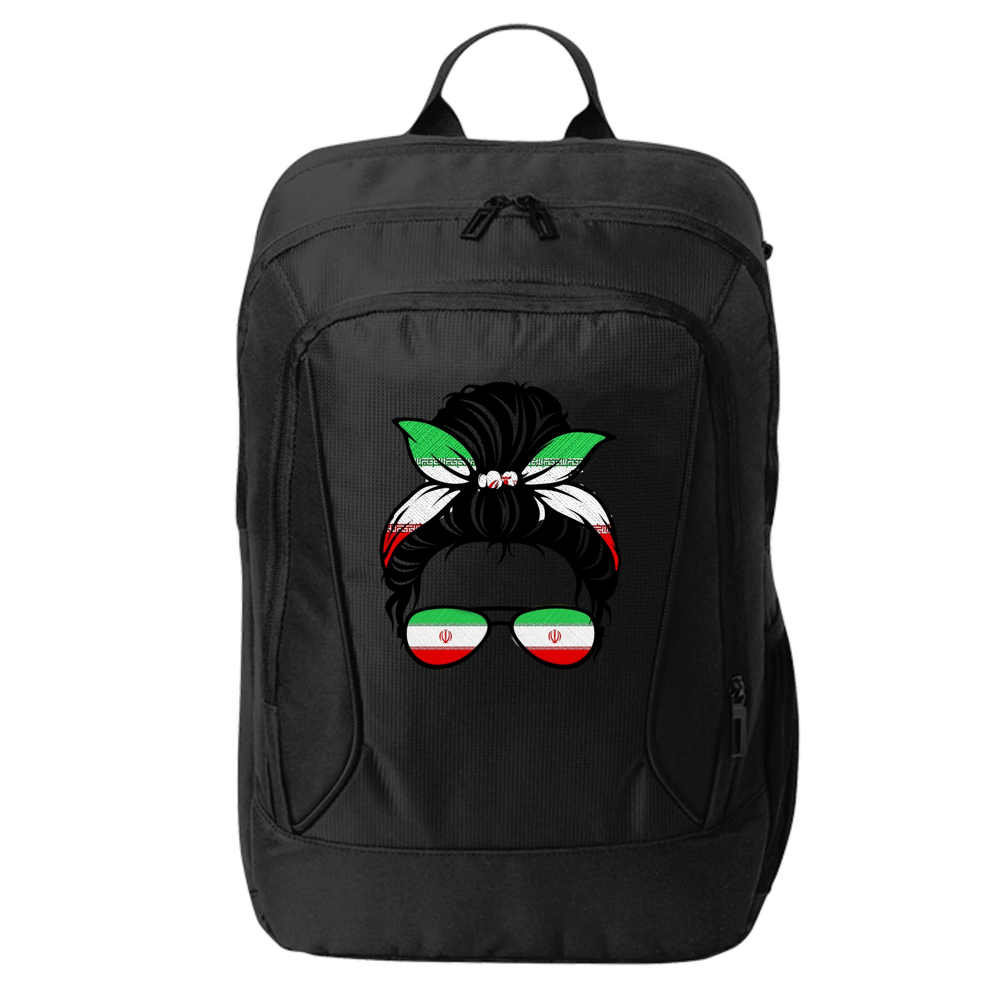 Iran Messy Bun Support Iran IranIran City Backpack