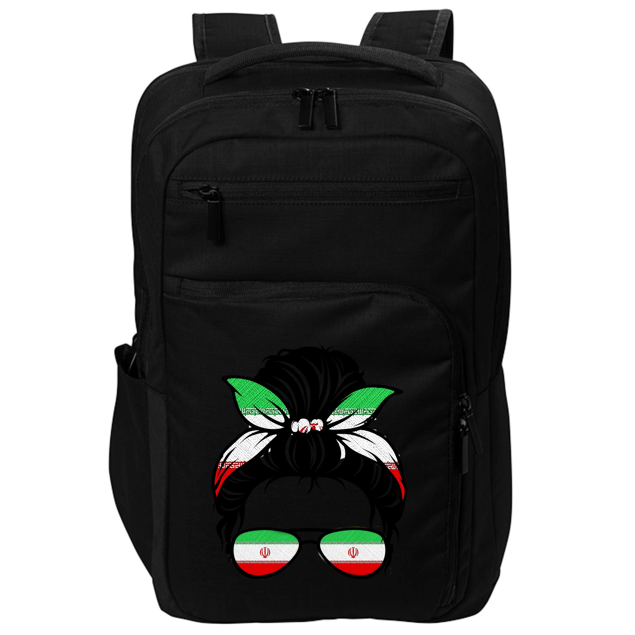 Iran Messy Bun Support Iran IranIran Impact Tech Backpack