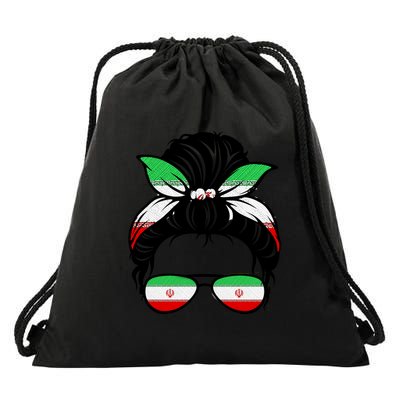 Iran Messy Bun Support Iran IranIran Drawstring Bag