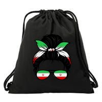 Iran Messy Bun Support Iran IranIran Drawstring Bag