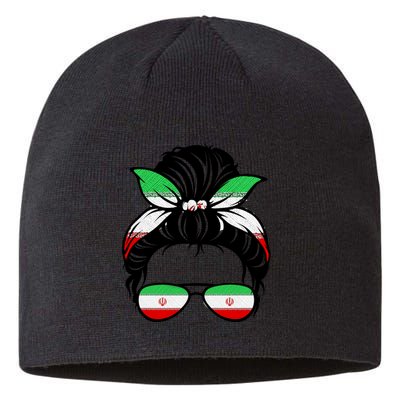 Iran Messy Bun Support Iran IranIran Sustainable Beanie